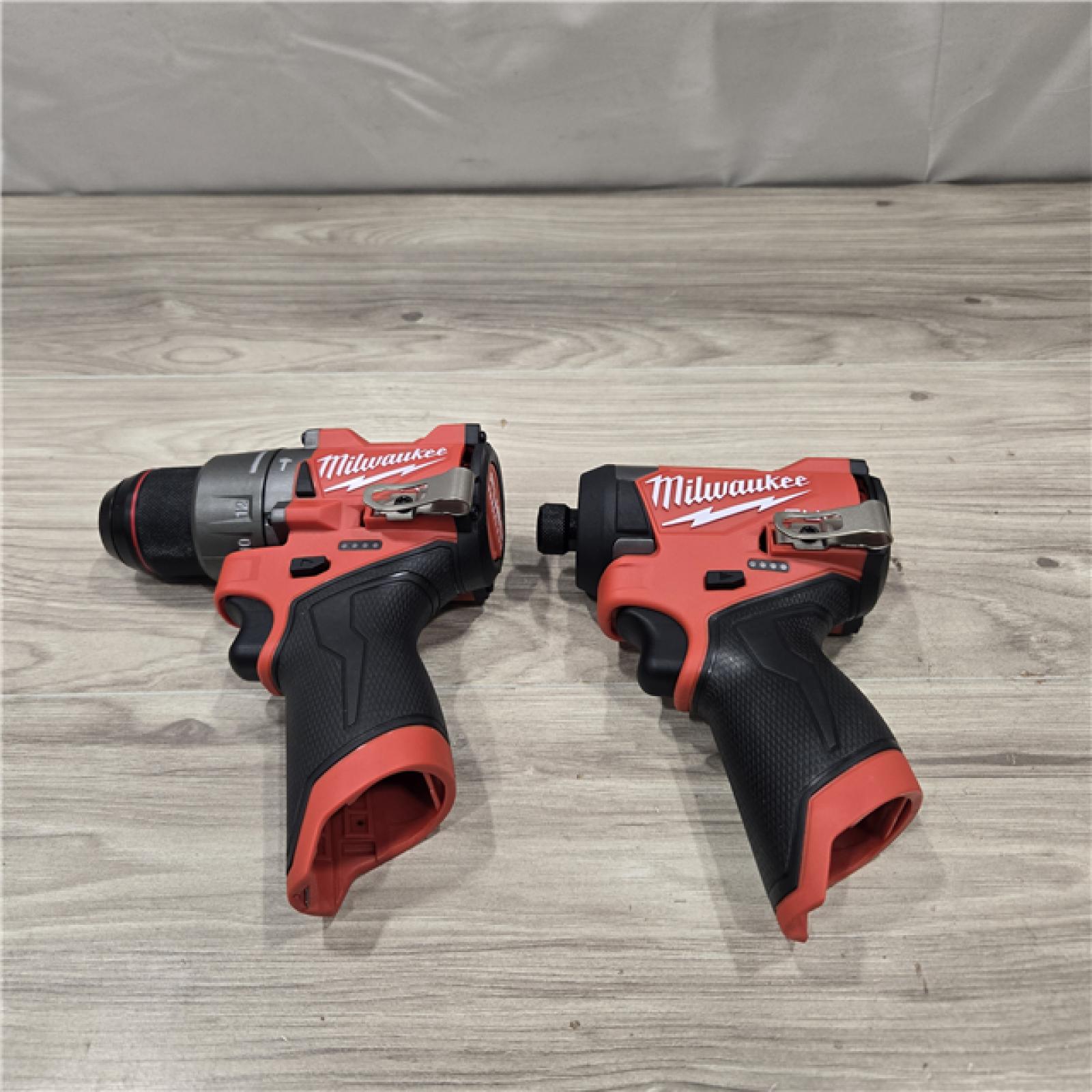 AS-IS Milwaukee 3497-22 12V Hammer Drill and Impact Driver Combo Kit