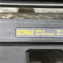 AS-IS DEWALT 20V MAX XR 16-Gauge Lithium-Ion Cordless Finish Nailer (Tool Only)