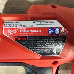 HOUSTON LOCATION - AS-IS (APPEARS LIKE NEW) Milwaukee M18 Fuel 18V Brushless 18-Gauge Brad Nailer 2746-20 (Bare Tool)