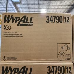 PHoenix Location NEW Wypall GeneralClean X60 Cloths Multi-Task Cleaning Wipes (34790), Strong and Absorbent Towels, White 126 Sheets Per Box Pallet (28-Boxes)