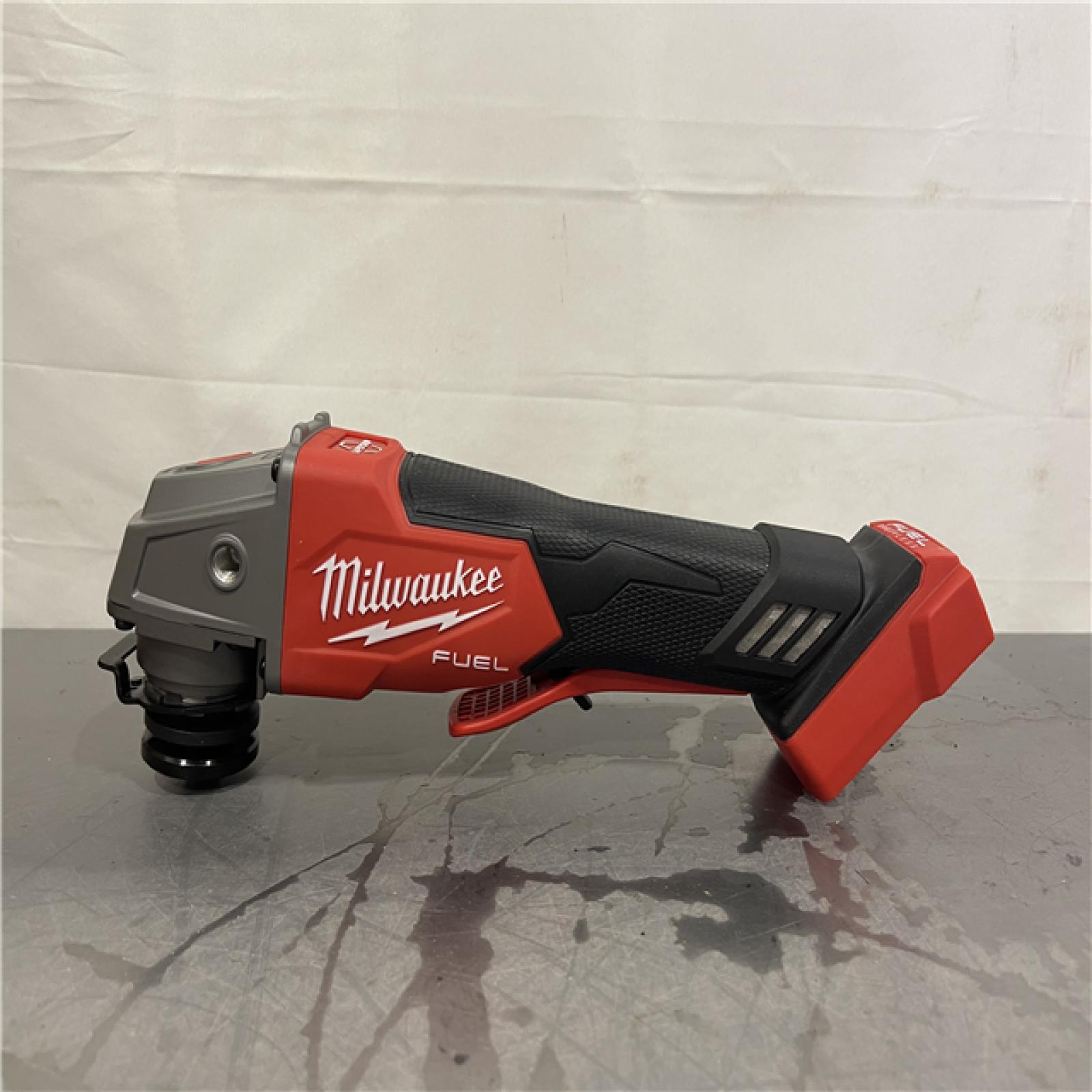 AS-IS- Milwaukee FUEL 18-Volt Lithium-Ion Brushless Cordless 4-1/2 in./5 in. Grinder W/Paddle Switch (Tool-Only)