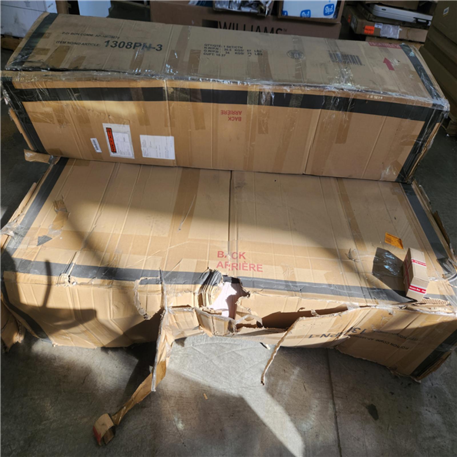 Phoenix NEW Lazzara Cheswold Pink Wood Frame Queen Chenille Upholstered Panel Bed