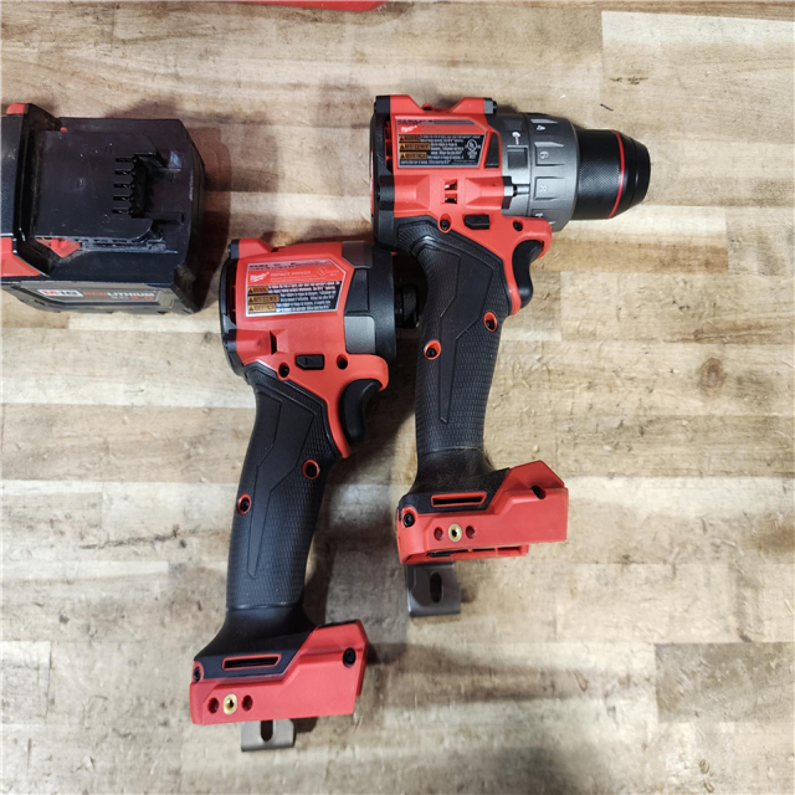 HOUSTON LOCATION - AS - IS Milwaukee FUEL 18V Lithium-Ion Brushless Cordless Hammer Drill and Impact Driver Combo Kit
