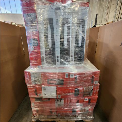 Phoenix NEW Lasko Bladeless 1500W 28 in. Black Electric Oscillating Tower Ceramic Space Heater with Remote Control and Digital Display Pallet of 38