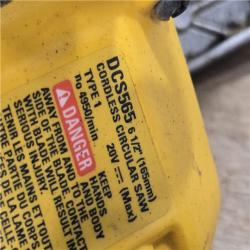 AS-IS DEWALT 20V MAX Cordless 6-1/2 in. Sidewinder Style Circular Saw (Tool Only)