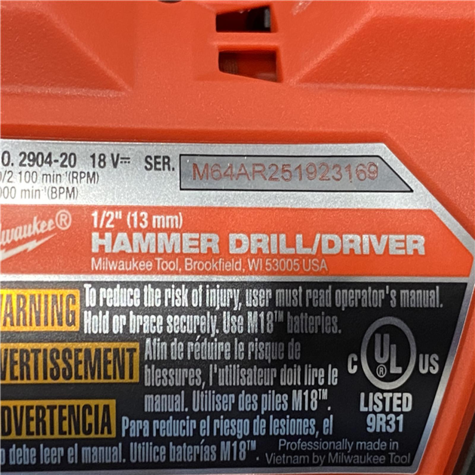 AS-IS Milwaukee 18V Lithium-Ion Brushless Cordless Hammer Drill and Impact Driver Combo Kit