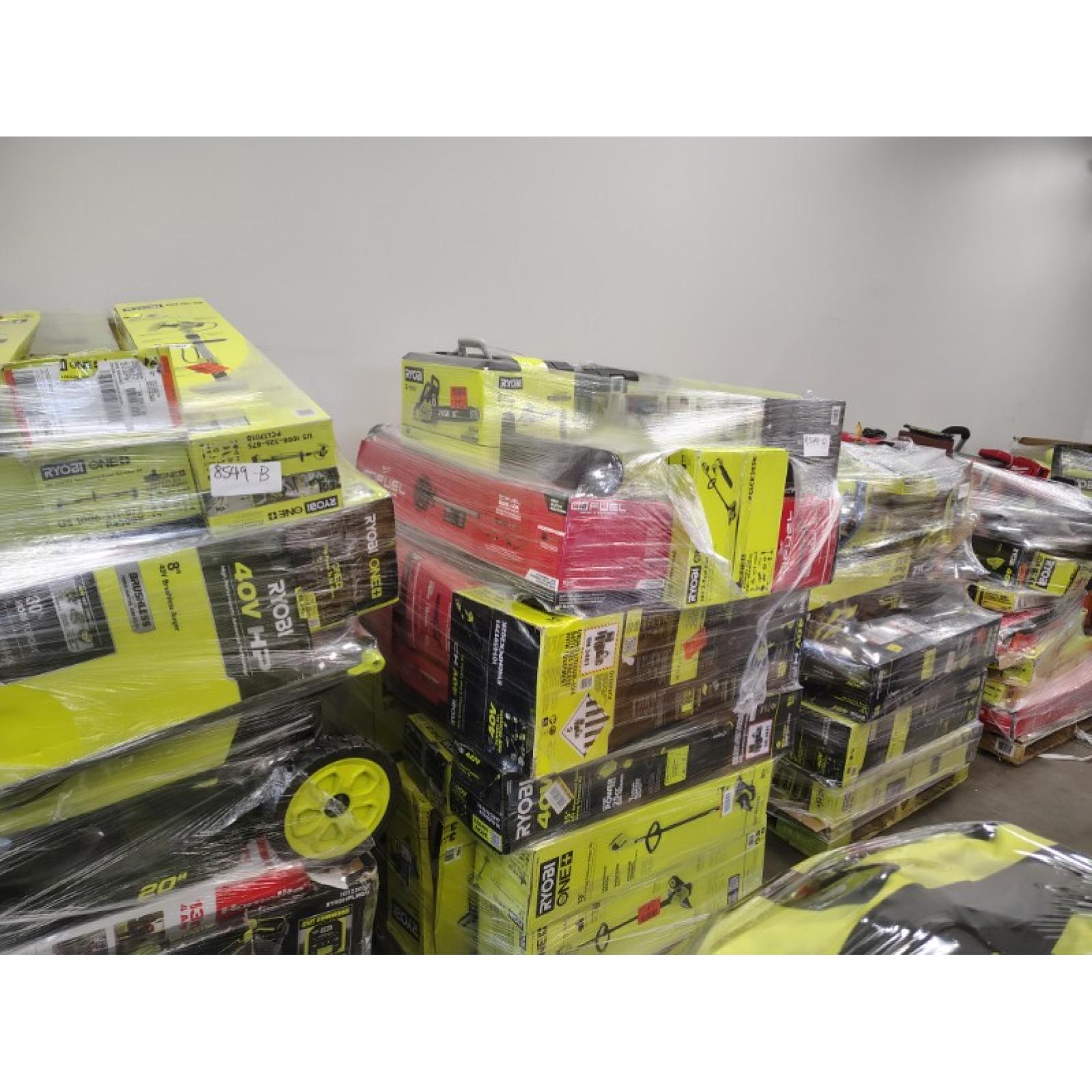 Pittston Location As-Is Power Tools Partial Truckload (12 Pallets) 8549-B