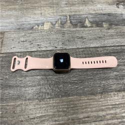 AS-IS Apple Watch SE- Gold Aluminum Case with Pink Sand Sport Band