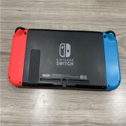 AS-IS Nintendo Switch with Neon Blue and Neon Red Joy-Con