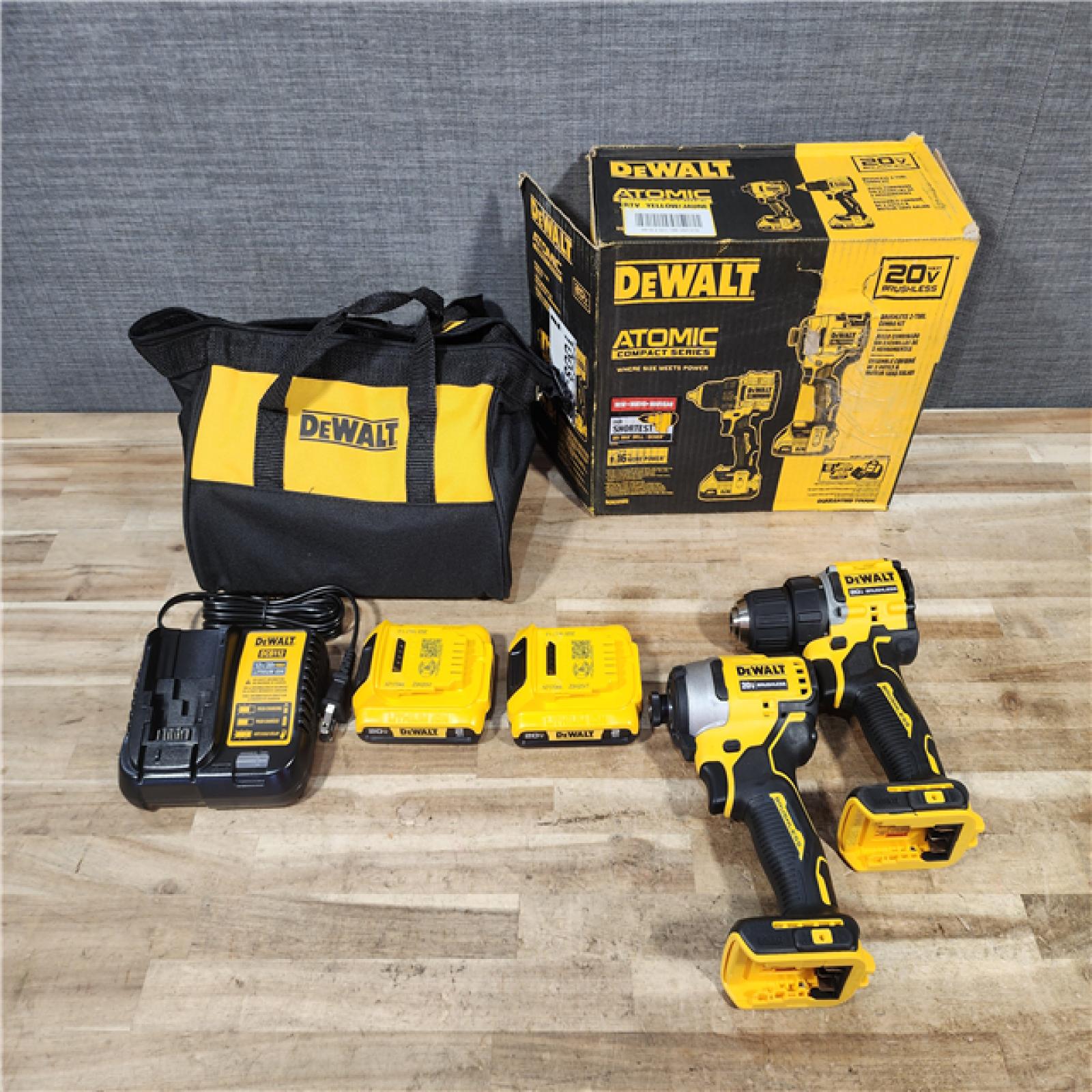 HOUSTON LOCATION - AS - IS DEWALT ATOMIC 20-Volt MAX Lithium-Ion Cordless Combo Kit