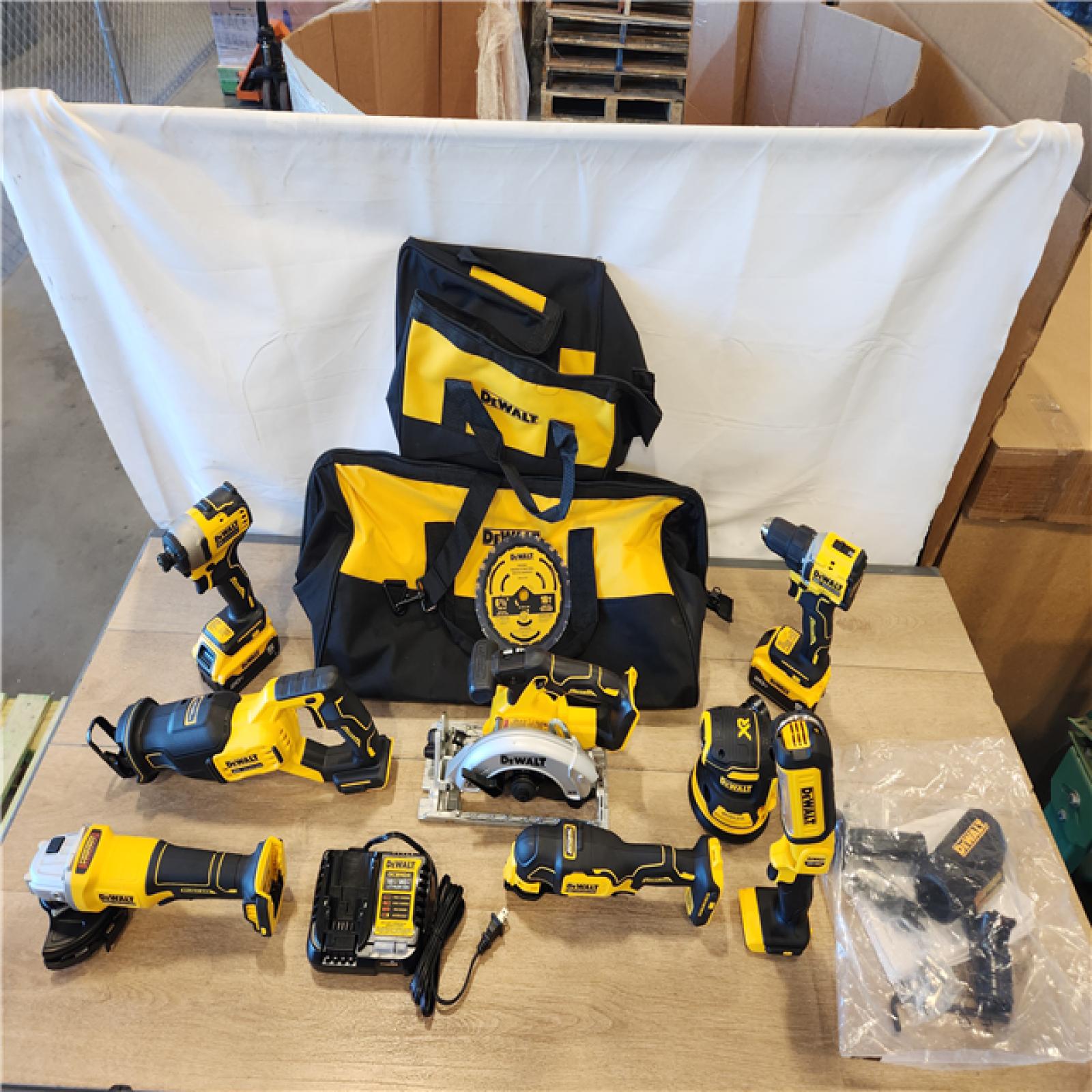AS-IS- DEWALT 20V Lithium-Ion Cordless 8-Tool Combo Kit