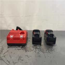 AS-IS- Milwaukee M18 18-Volt Lithium-Ion XC Starter Kit with Two 5.0Ah Batteries and Charger