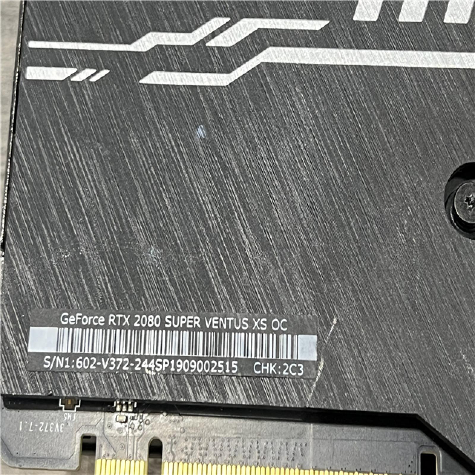 AS-IS MSI GeForce RTX 2080 Super Ventus XS OC 8GB Graphics Card  Black