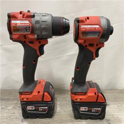 AS-IS Milwaukee FUEL 18V Lithium-Ion Brushless Cordless Hammer Drill and Impact Driver Combo Kit