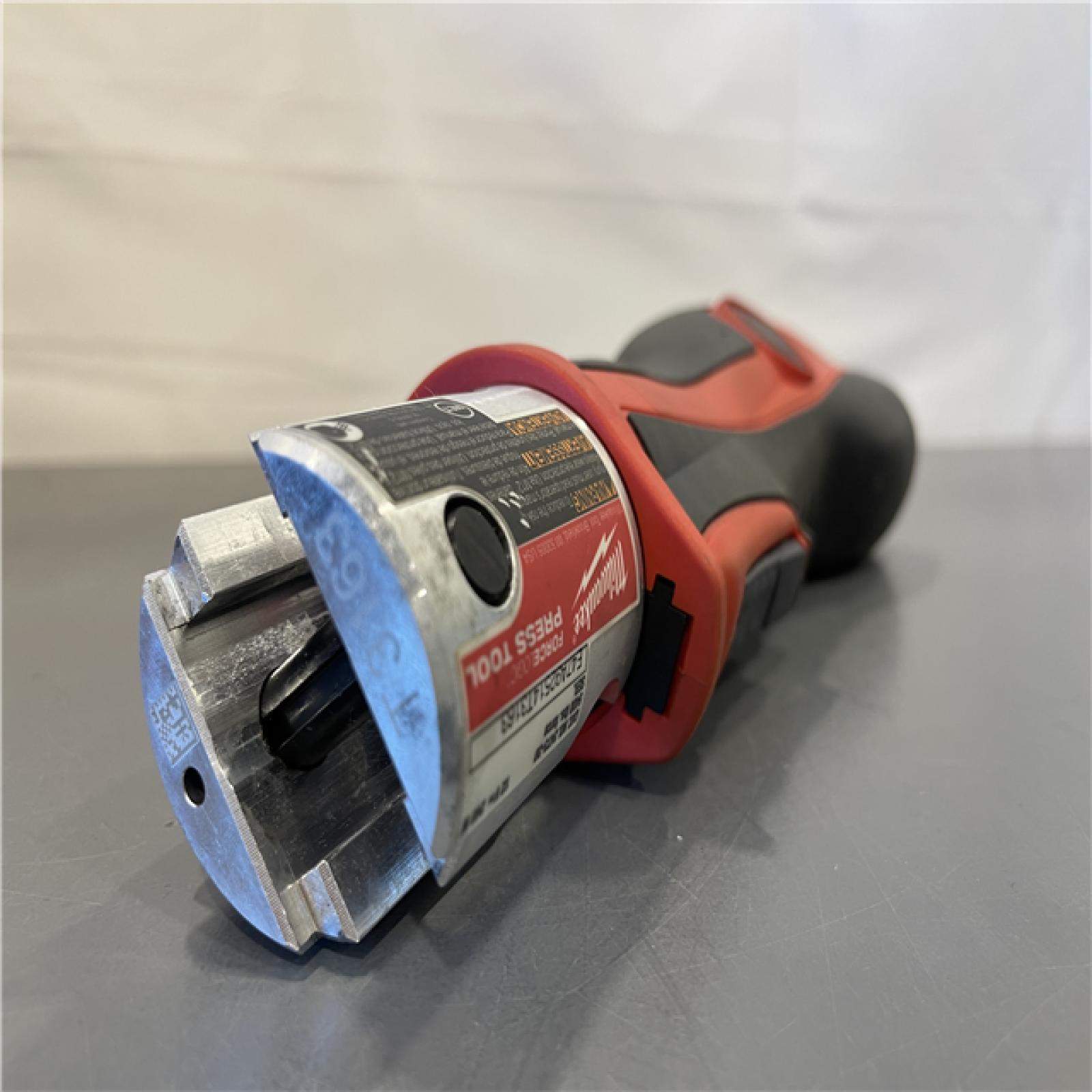 AS-IS - MILWAUKEE 12-Volt Lithium-Ion Force Logic Cordless Press Tool Kit (3 Jaws Included) with One 1.5 Ah Battery and Hard Case