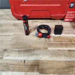 HOUSTON LOCATION - AS-IS Milwaukee 100 ft. REDLITHIUM Lithium-Ion USB Green Rechargeable Cross Line Laser Level with Charger