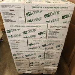 Phoenix NEW USG Ceiling Wood Fiber Ceiling Tile White (1 152 sq. ft/ 36 Cases)