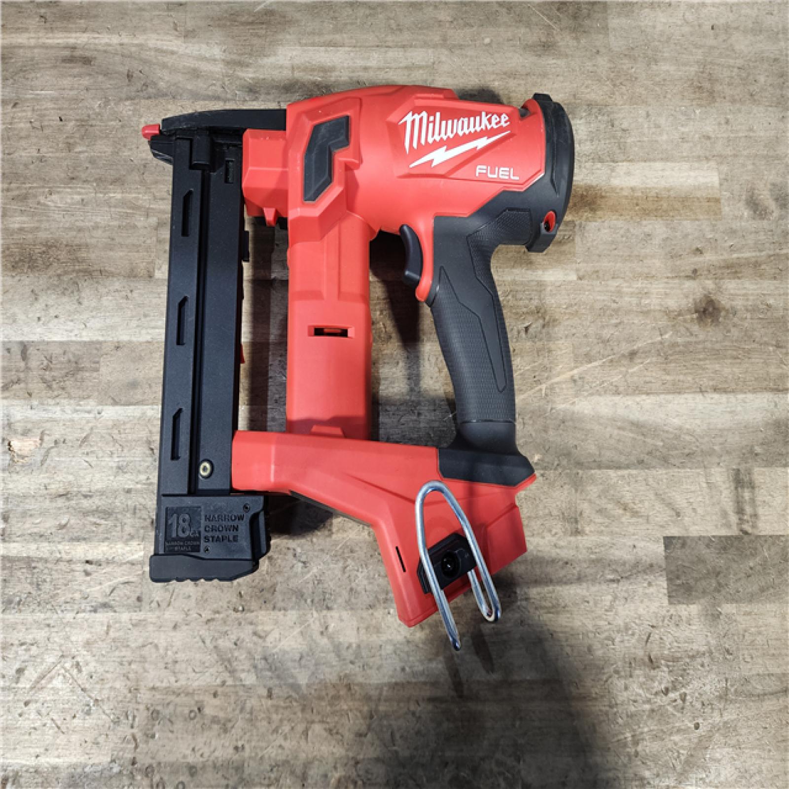 HOUSTON LOCATION - AS-IS (APPEARS LIKE NEW) MILWAUKEE FUEL 18V Cordless 18-Gauge 1/4 in. Narrow Crown Stapler (Tool-Only)