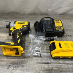 AS-IS DEWALT Atomic 20V Max Lithium-Ion Brushless Cordless Compact 1/4 in. Impact Driver Kit