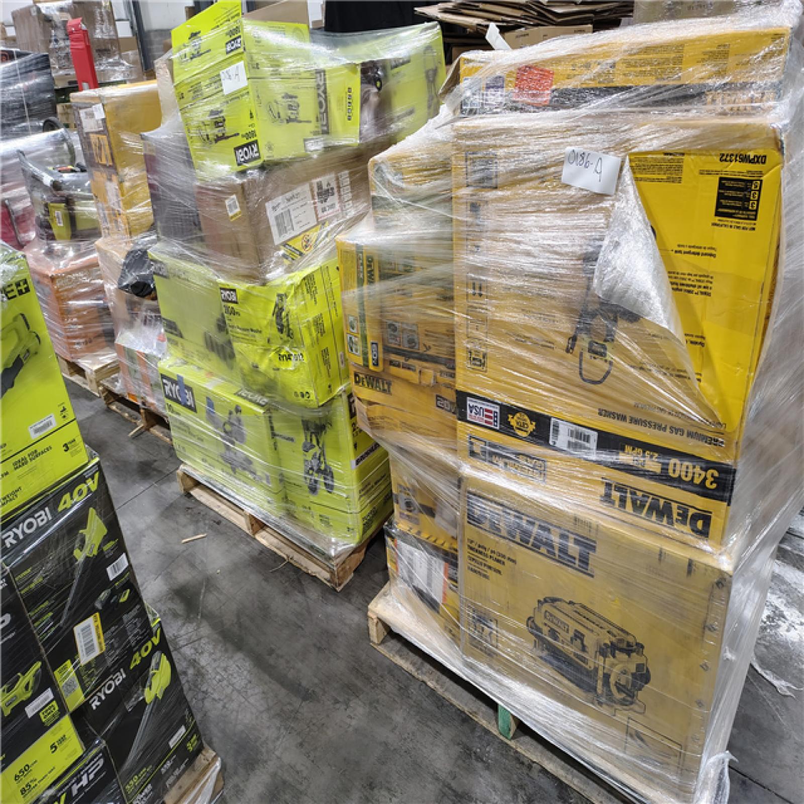 Pittston Location As-Is Power Tools Partial Truckload (12 Pallets) 0186-A