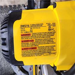 HOUSTON LOCATION - AS-IS DEWALT 12 in. 15 Amp Compound Double Bevel Miter Saw