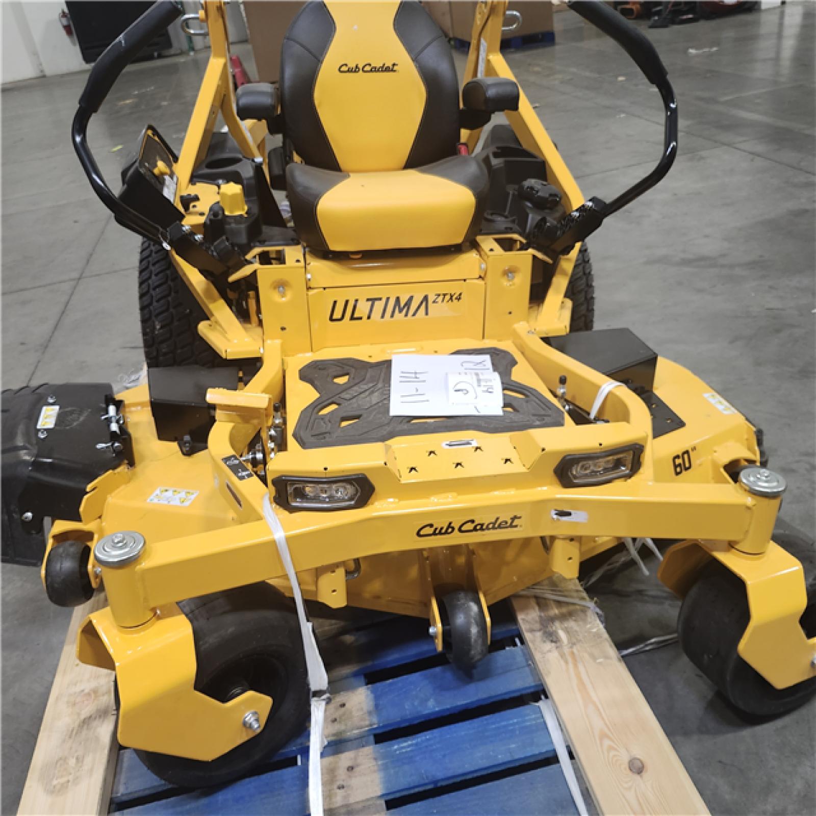 Dallas Location - As-Is Cub Cadet Ultima ZTX4 60 in.Mower