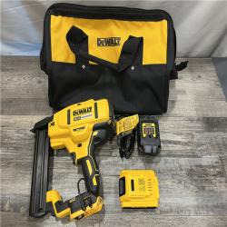 AS-IS DEWALT 20V MAX XR Lithium-Ion Cordless 18-Gauge Narrow Crown Stapler Kit