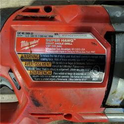 HOUSTON LOCATION - AS-IS Milwaukee M18 18V Fuel 1/2 Right Angle Drill Super Hawg Cordless Lithium-Ion 2809-20 (TOOL ONLY)