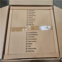 Phoenix NEW Even Embers 26 in. Santa Maria Charcoal and Wood Grill in Black with Cover Included