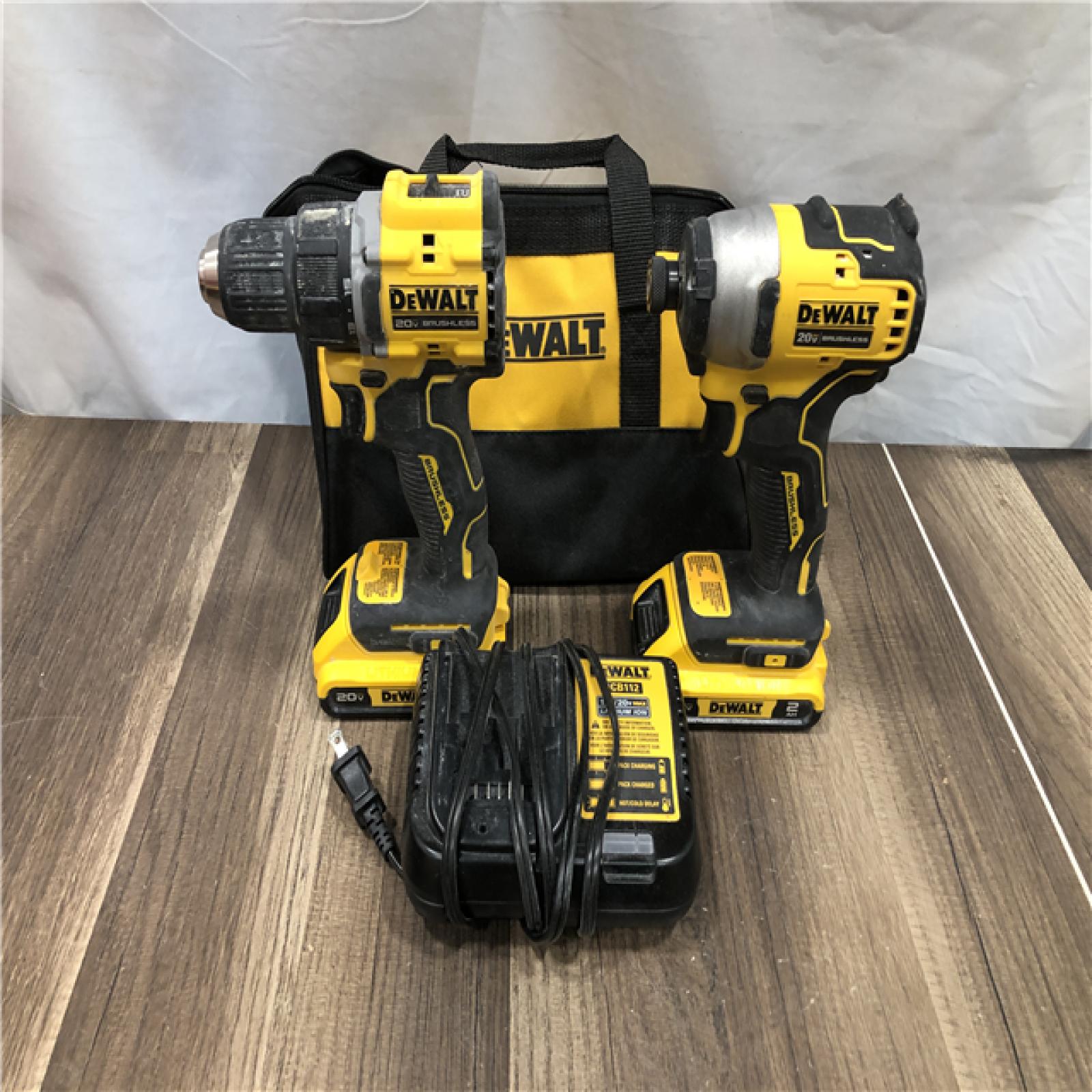 AS-IS DEWALT ATOMIC 20-Volt MAX Lithium-Ion Cordless Combo Kit