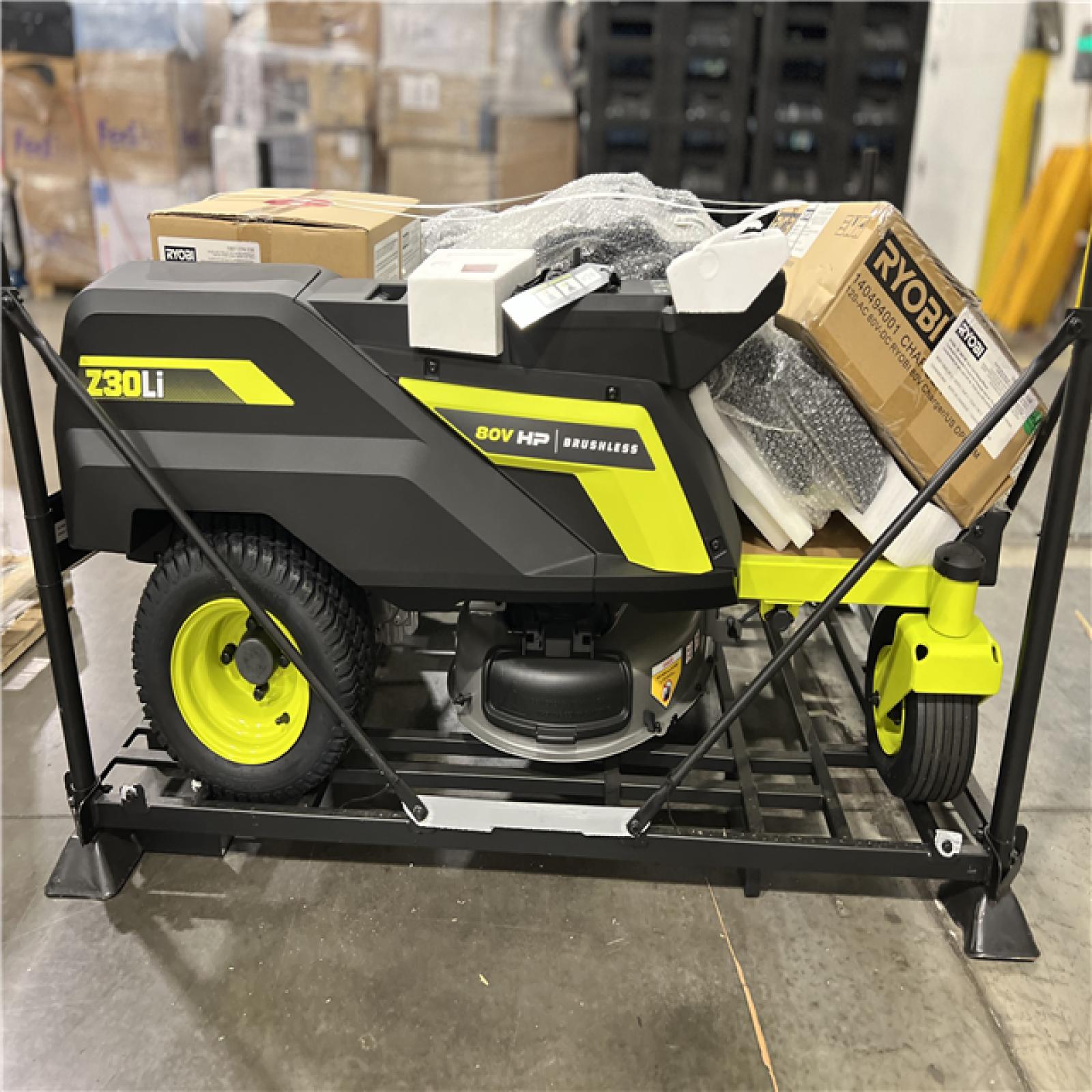 DALLAS LOCATION - RYOBI 80V HP Brushless 30 in. Battery Electric Cordless Zero Turn Riding Mower with (2) 80V 10 Ah Batteries and Charger