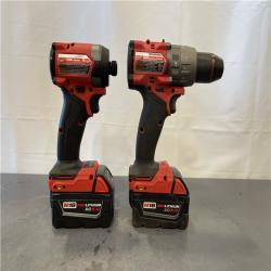 AS-IS - MILWAUKEE FUEL 18V Lithium-Ion Brushless Cordless Hammer Drill and Impact Driver Combo Kit