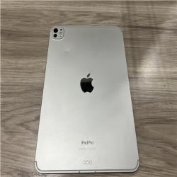 AS-IS Apple - 11-inch iPad Pro M4 chip Built for Apple Intelligence Wi-Fi + Cellular 2TB with OLED - Silver