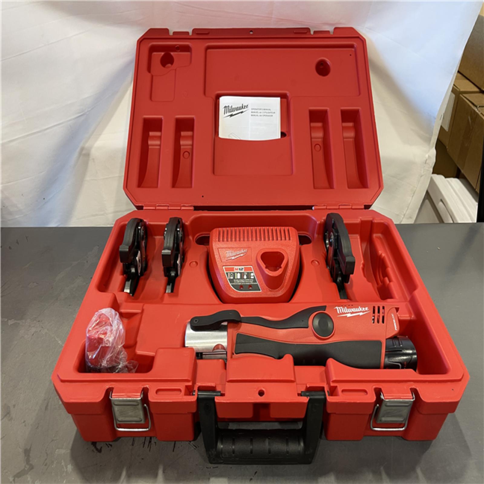AS-IS - Milwaukee M12 12-Volt Lithium-Ion Force Logic Cordless Press Tool Kit