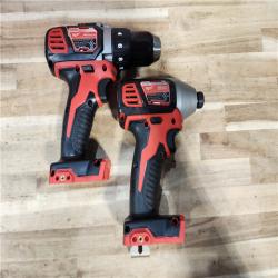 HOUSTON LOCATION - AS-IS Milwaukee 18V Lithium-Ion Cordless Drill Driver/Impact Driver Combo Kit