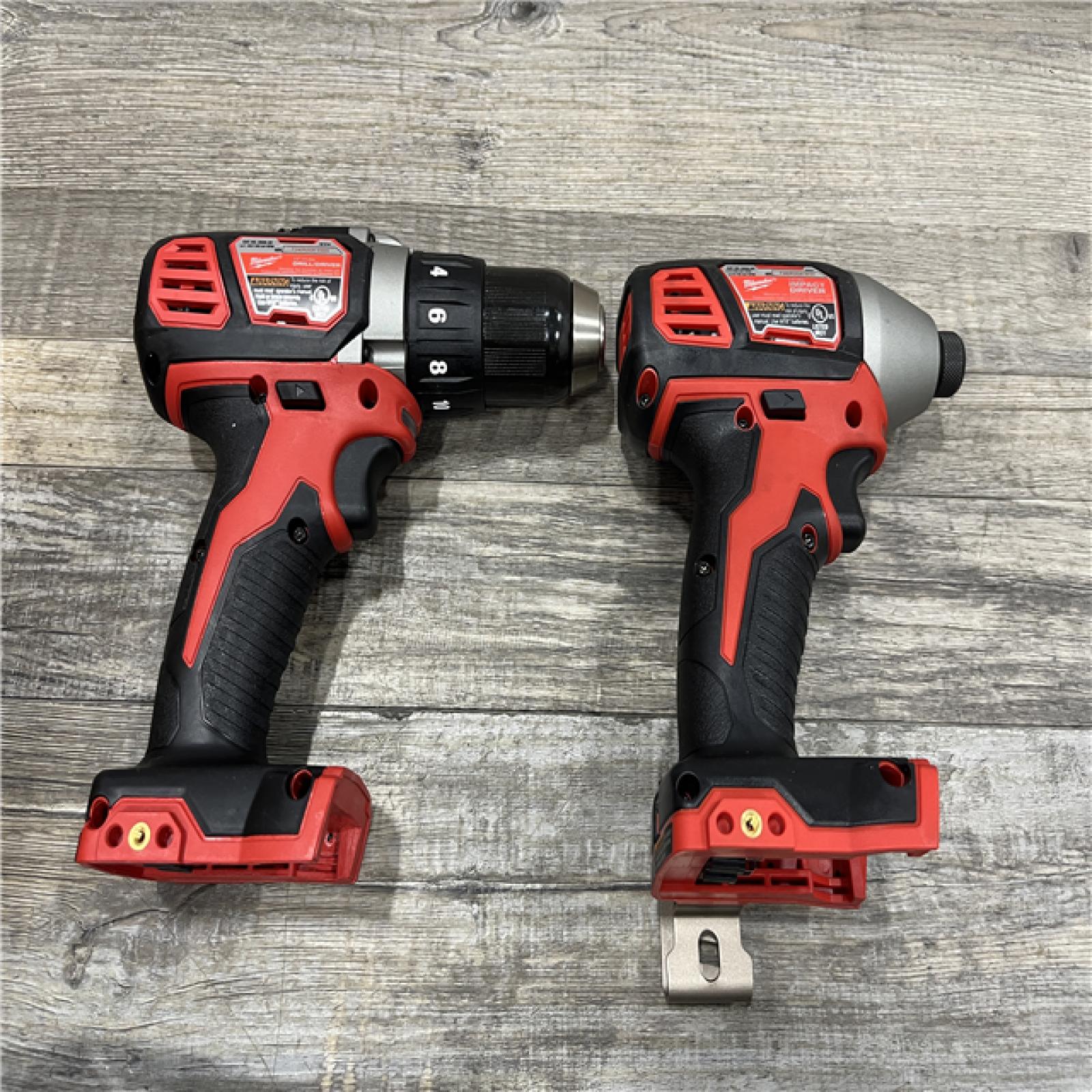 AS-IS Milwaukee 18V Lithium-Ion Cordless Drill Driver/Impact Driver Combo Kit