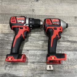 AS-IS Milwaukee 18V Lithium-Ion Cordless Drill Driver/Impact Driver Combo Kit