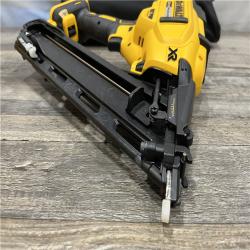 AS-IS DEWALT 20V MAX XR Lithium-Ion Cordless 2-1/2 in. 15-Gauge Finish Nailer Kit