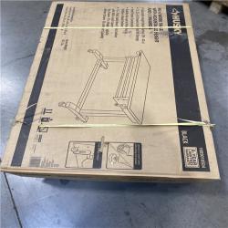 DALLAS LOCATION - Husky Tool Storage 46 in. W Black Adjustable Height Worktable with 2-Drawers