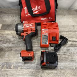 AS-IS Milwaukee FUEL 18V Lithium-Ion Brushless Cordless 1/2 in. Impact Wrench w/Friction Ring Kit