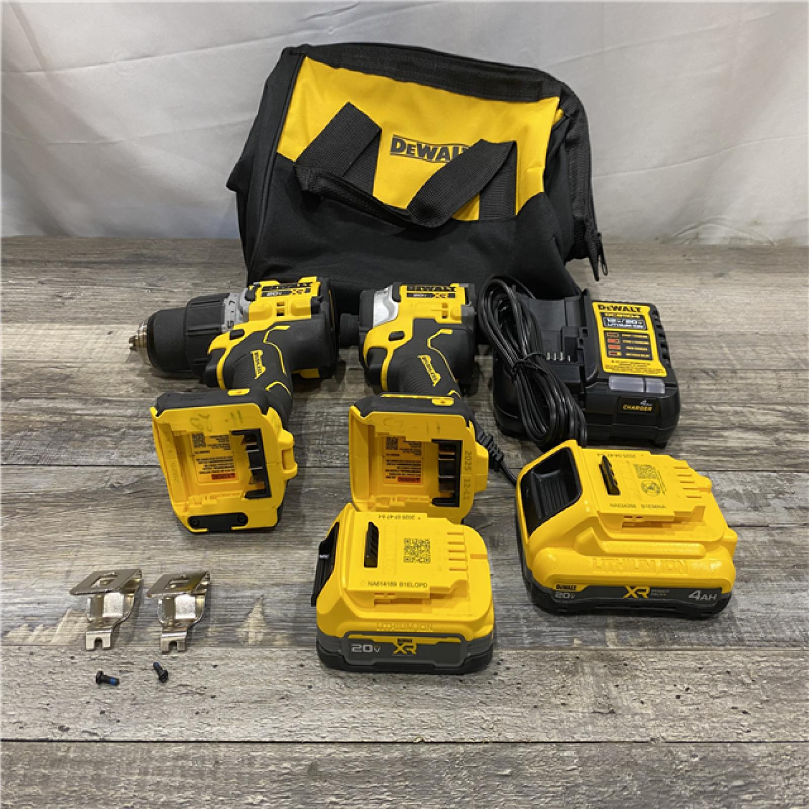 AS-IS DEWALT 20V XR Lithium-Ion Cordless 2-Tool Combo Kit