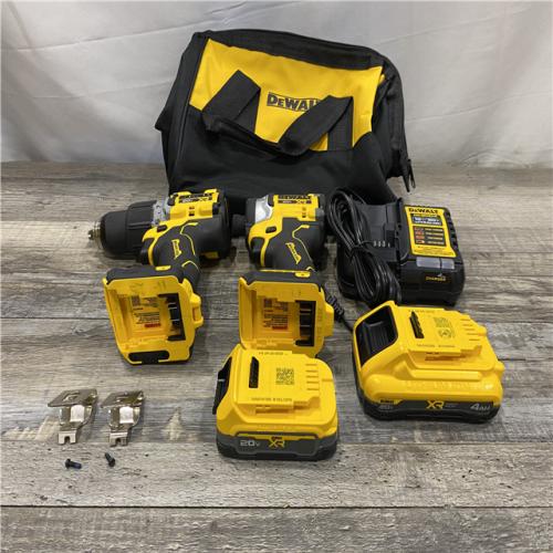 AS-IS DEWALT 20V XR Lithium-Ion Cordless 2-Tool Combo Kit