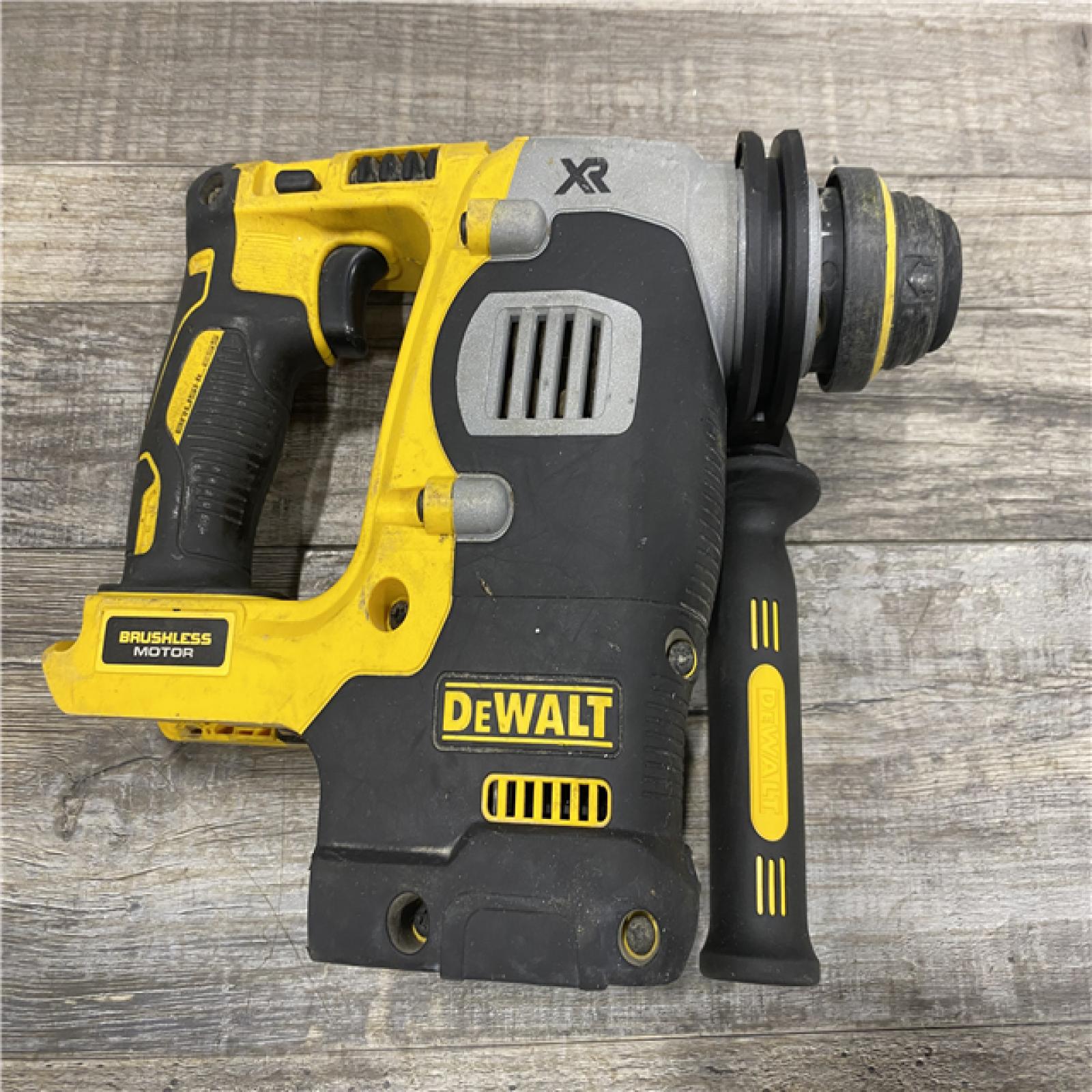 AS-IS DEWALT 20V MAX XR Cordless Brushless 1 in. SDS Plus L-Shape Rotary Hammer (Tool Only)