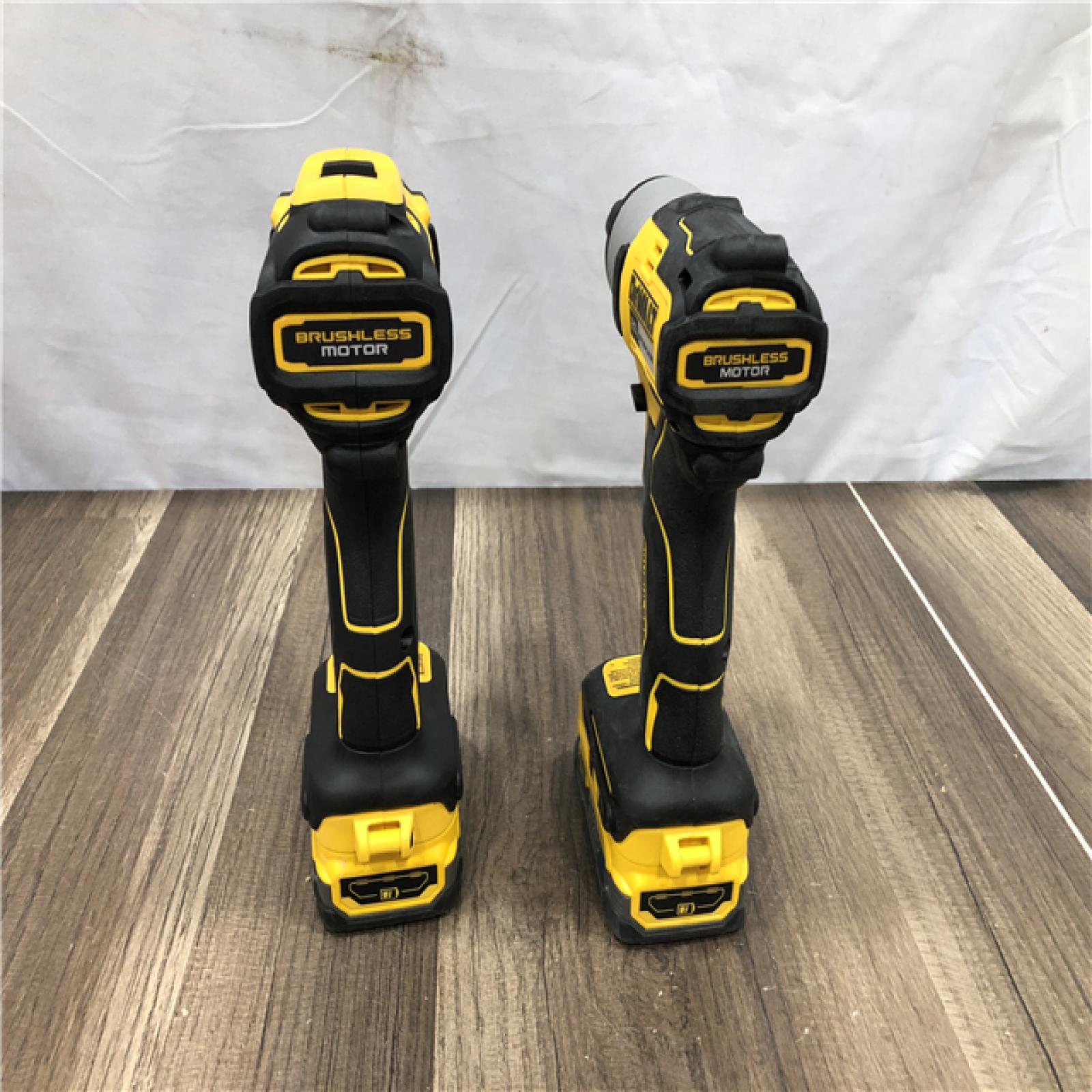 AS-IS DEWALT 20V MAX Lithium-Ion 2-Tool Cordless Brushless Combo Kit