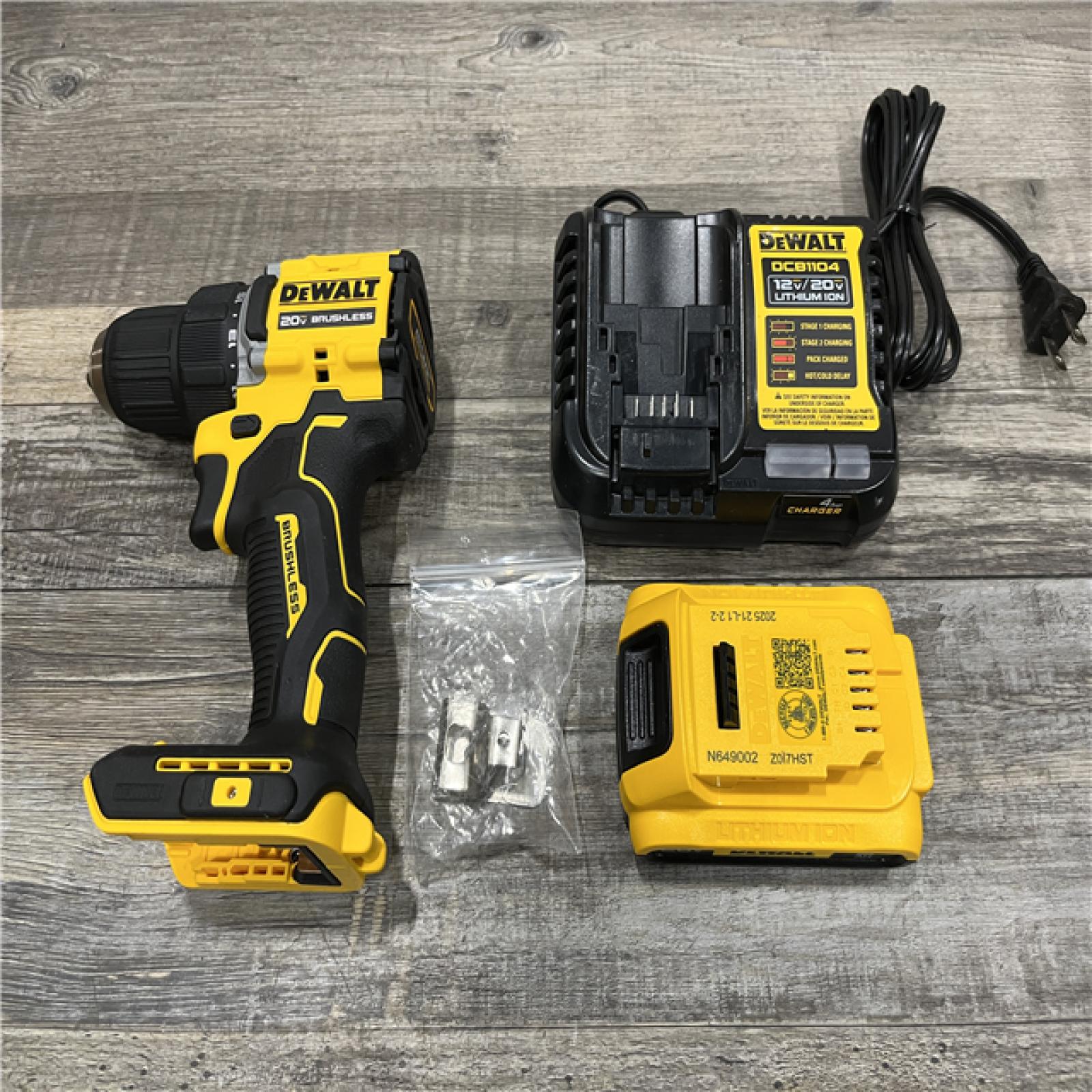 AS-IS DEWALT Atomic 20V Lithium-Ion Cordless Compact 1/2 in. Drill/Driver Kit