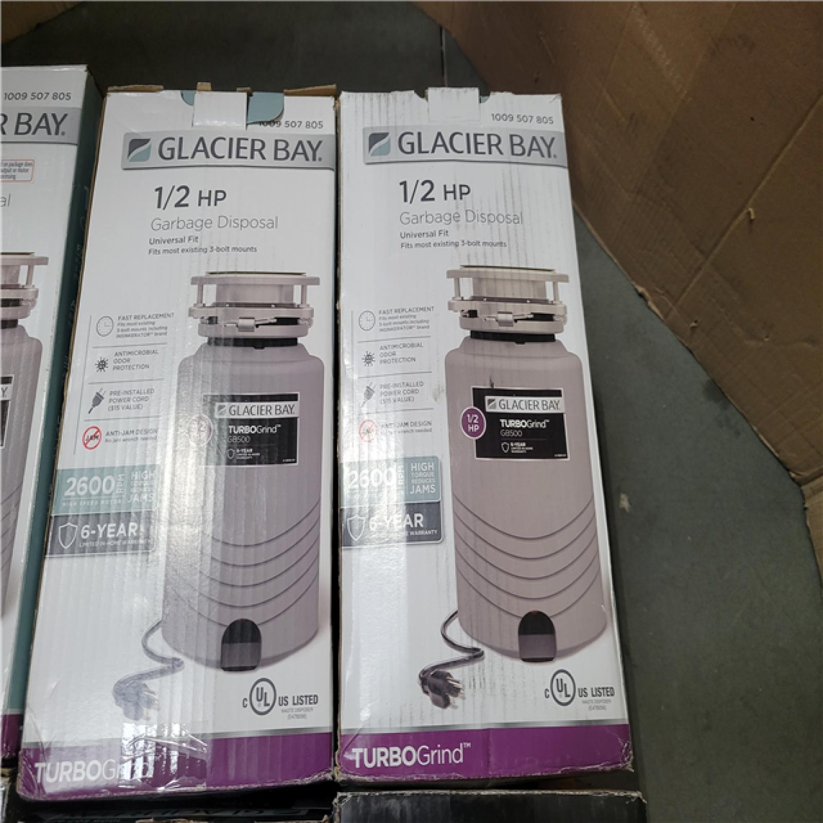 California NEW Glacier Bay Garbage Disosal (10 pieces)