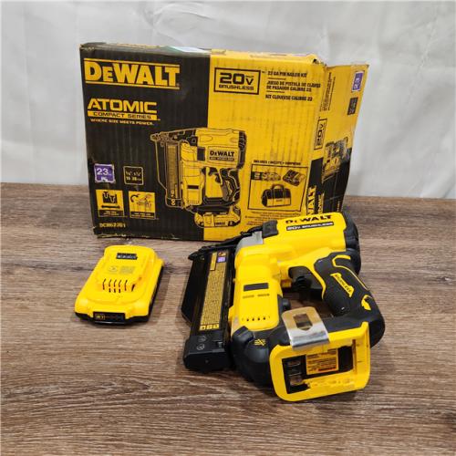 AS-IS DEWALT ATOMIC 20V MAX Lithium Ion Cordless 23 Gauge Pin Nailer Kit with 2.0Ah Battery
