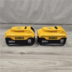 AS-IS DEWALT 20V MAX XR Premium Lithium-Ion 5.0Ah Battery Pack (2 Pack)