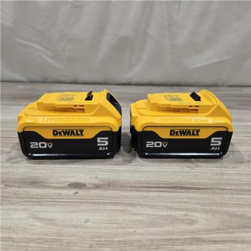 AS-IS DEWALT 20V MAX XR Premium Lithium-Ion 5.0Ah Battery Pack (2 Pack)