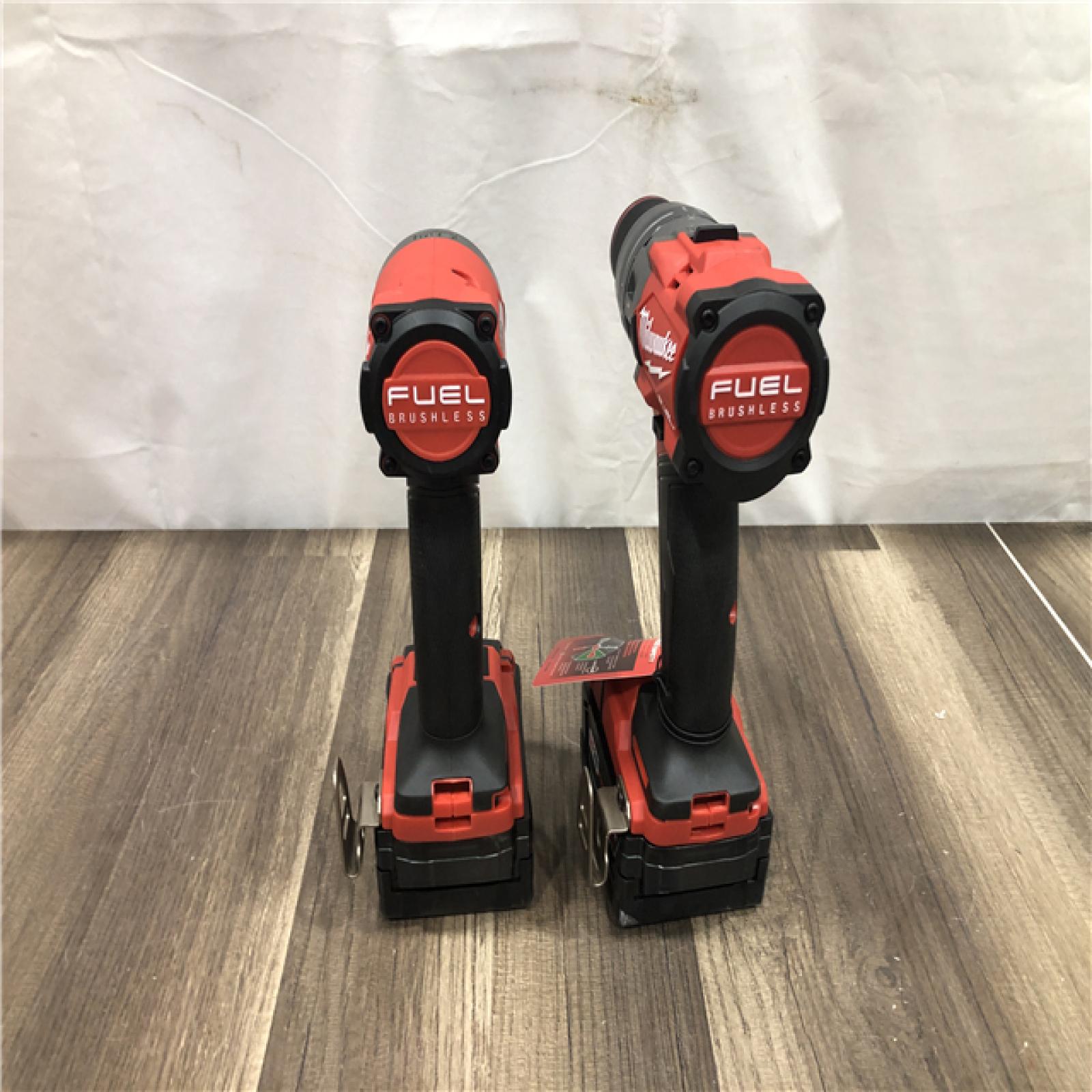 AS-IS Milwaukee FUEL 18V Lithium-Ion Brushless Cordless Hammer Drill and Impact Driver Combo Kit